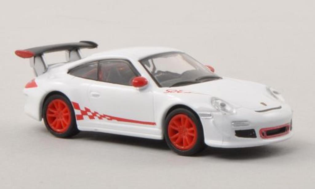 Porsche 997 GT3 1/87 Schuco GT3 blanco/rojo coche miniatura
