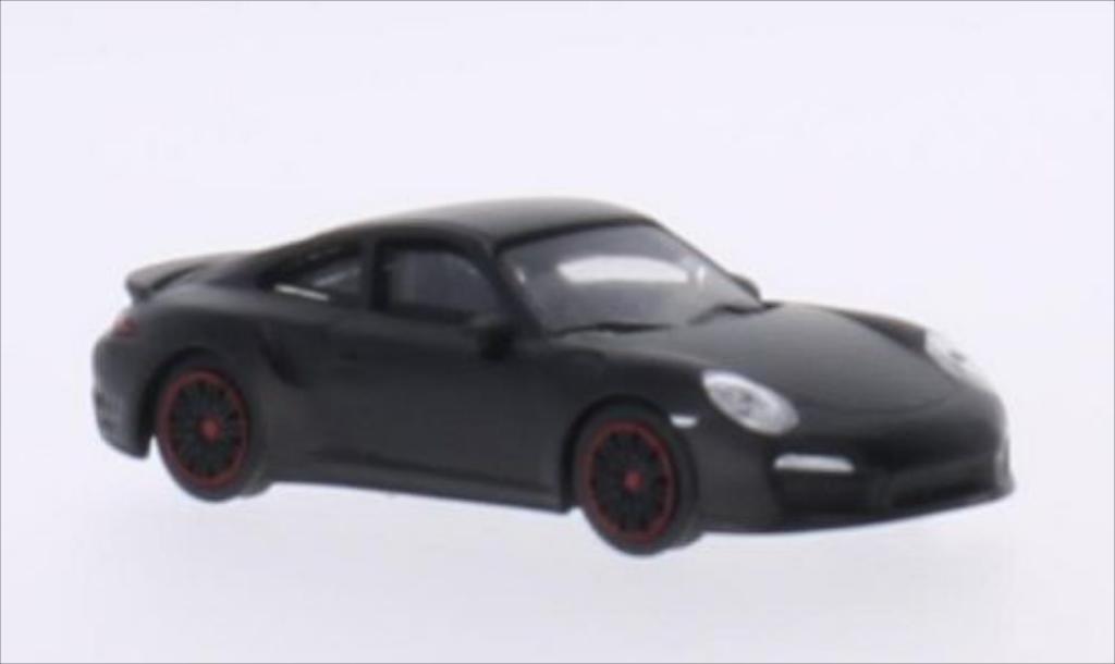 Porsche 991 Turbo 1/64 Schuco Turbo matt-black diecast model cars