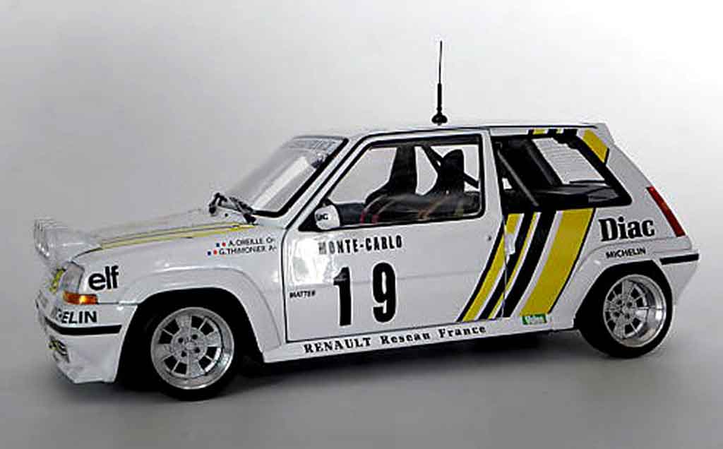 Renault 5 1/18 Norev GT Turbo rallye jantes 13 alu