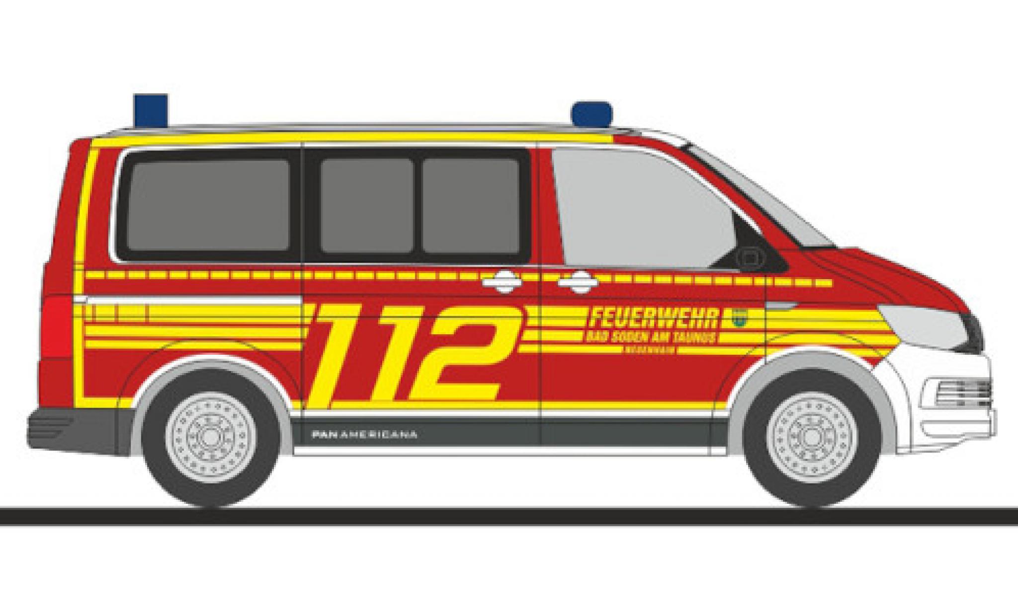 Volkswagen T6 1/87 Rietze Bus Feuerwehr Bad Soden