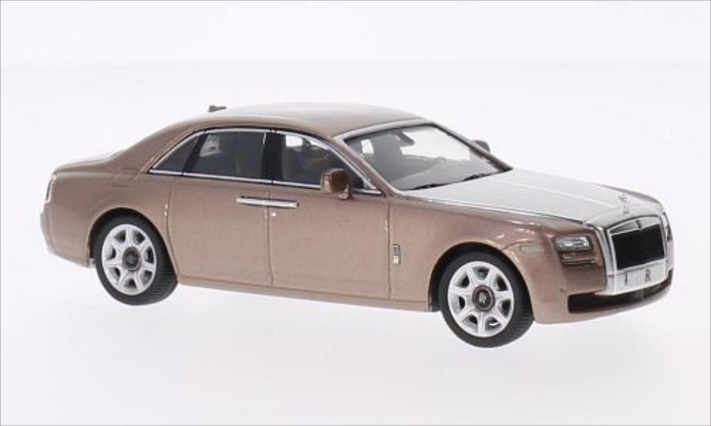 Rolls Royce Ghost 1/43 IXO metallise marron/grise 2010 miniature