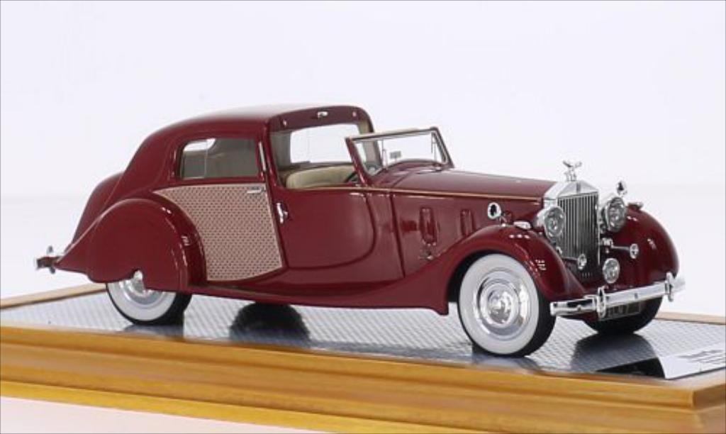 Rolls Royce Phantom 1/43 Ilario III Sedanca de Ville Park Ward rouge/Dekor RHD 1937 miniature
