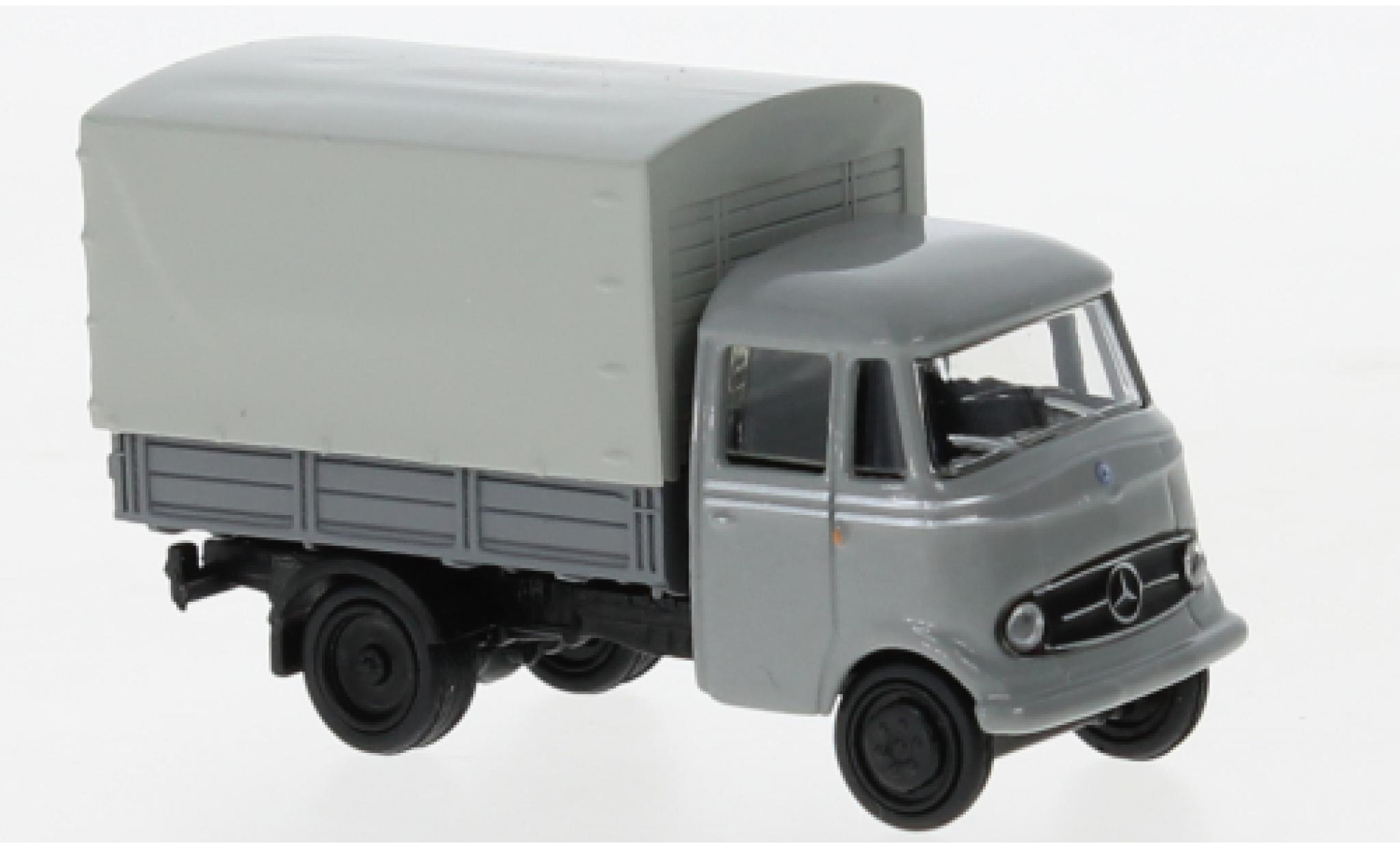 Miniature Mercedes L319 1 87 Schuco Plateforme Gris Voiture Miniature Be