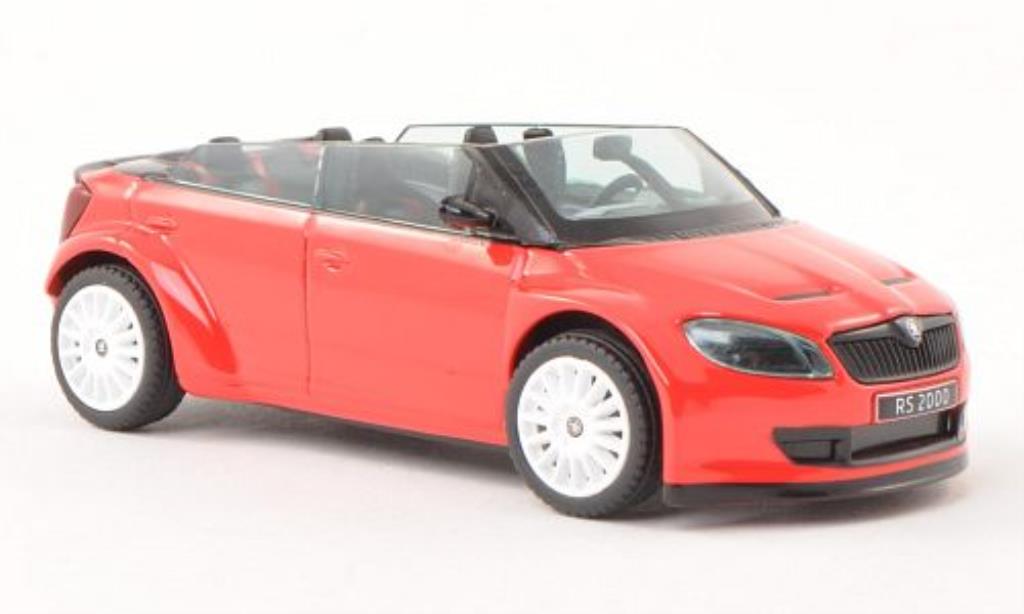 Skoda Fabia 1/43 Abrex 2000 Concept Car rouge mit blancheen Felgen miniature