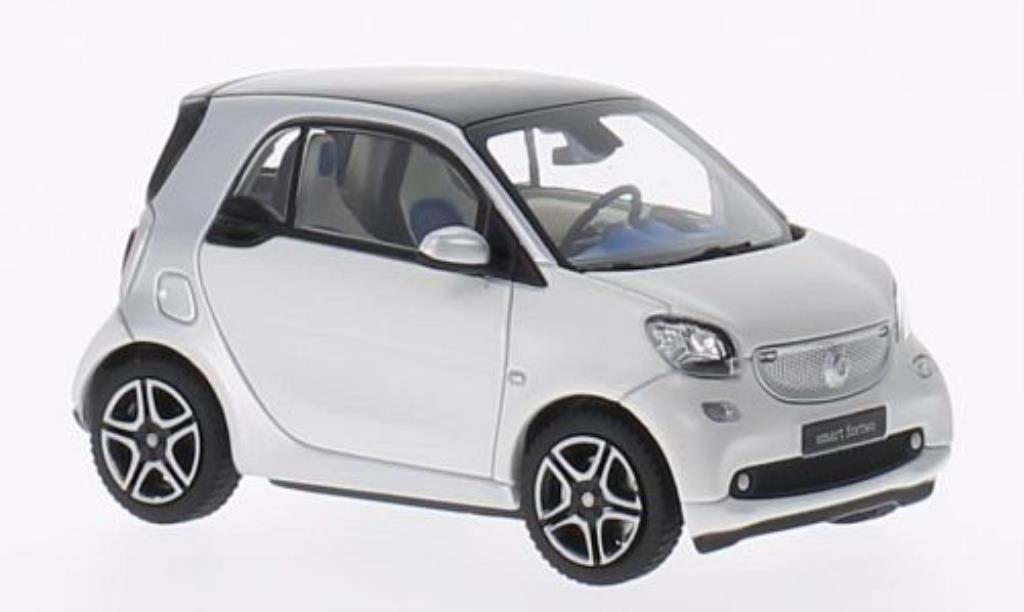 Smart ForTwo coupe 1/43 Norev Fortwo coupe grise/blanche 2014