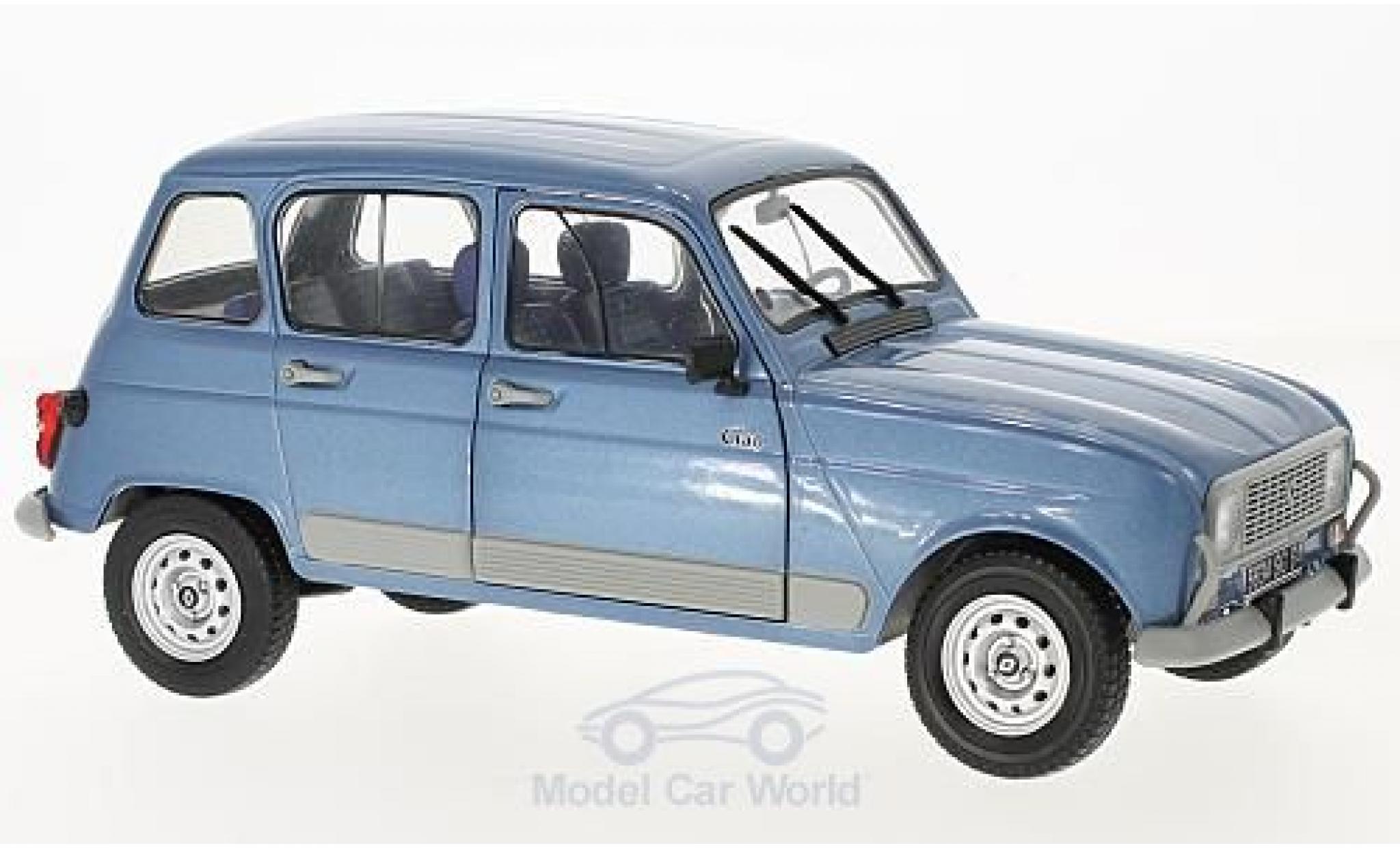 Diecast model cars Renault 4 L 1/18 Solido GT Clan metallise blue 