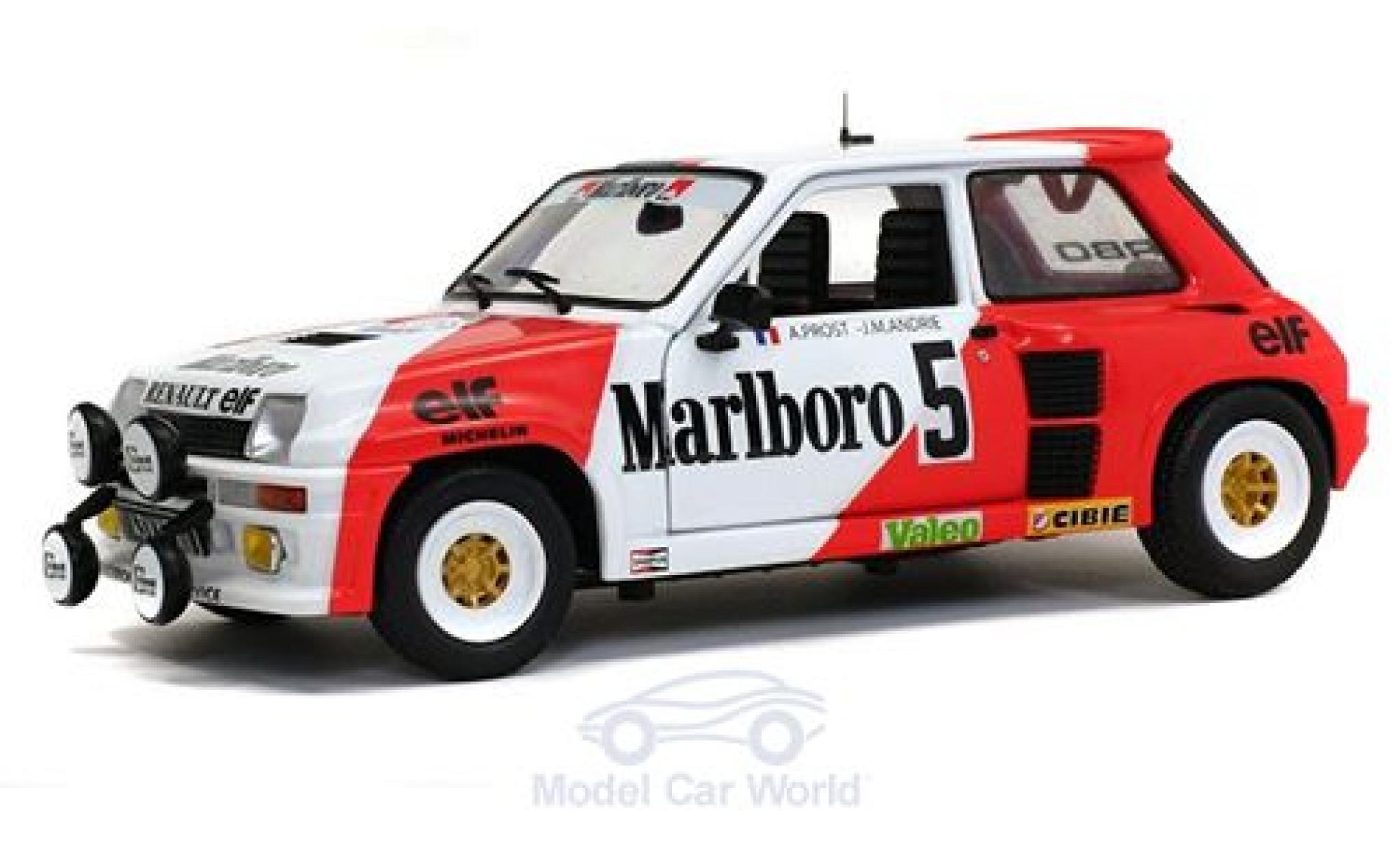 Renault 5 1/18 Solido Turbo No. Marlboro Rallye du Var 1982 mit Decals A.Prost/J-M.Andrie