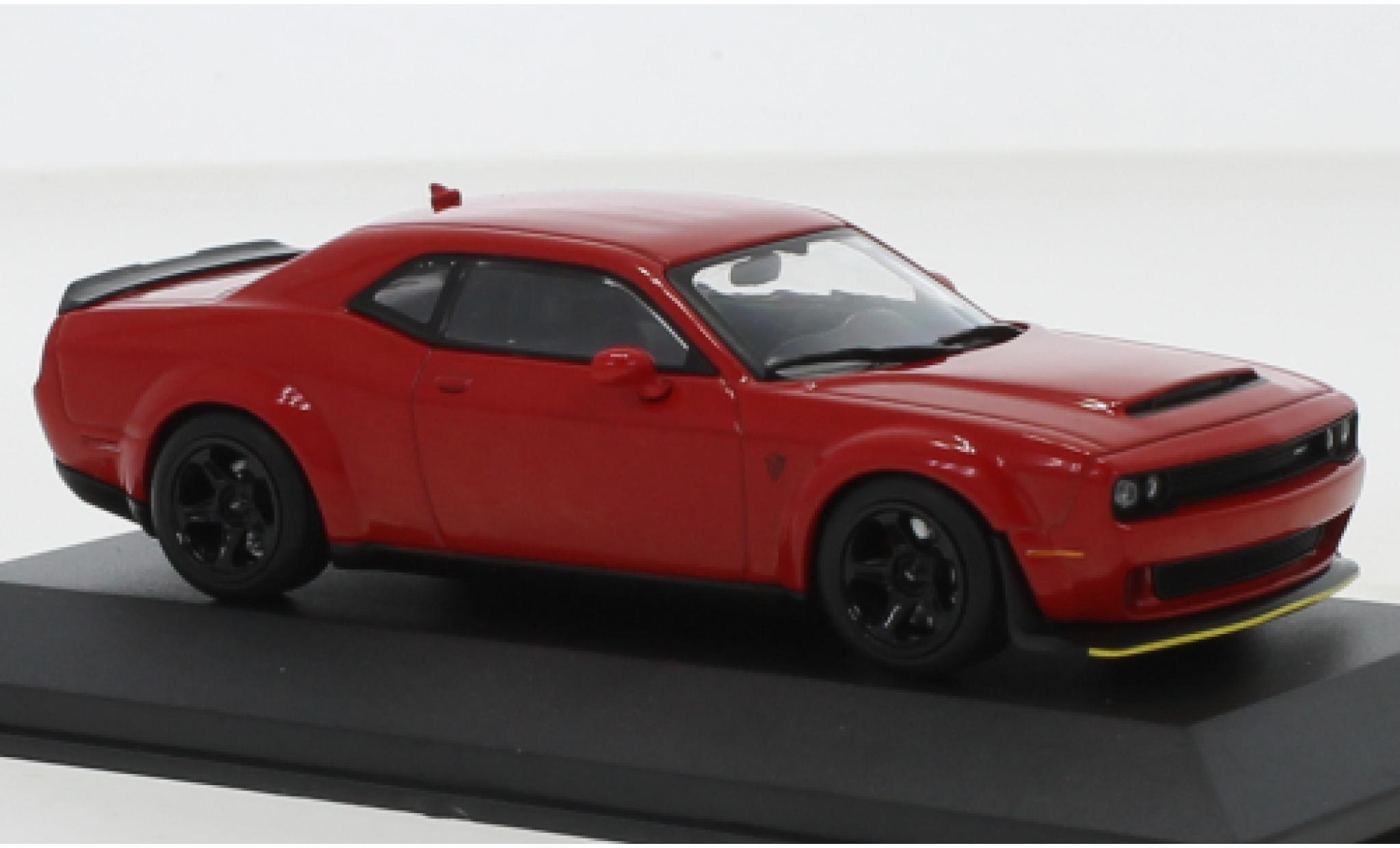 Coche Miniatura Dodge Challenger 1 43 Solido Srt Demon V8 6 2 Rojo 2018