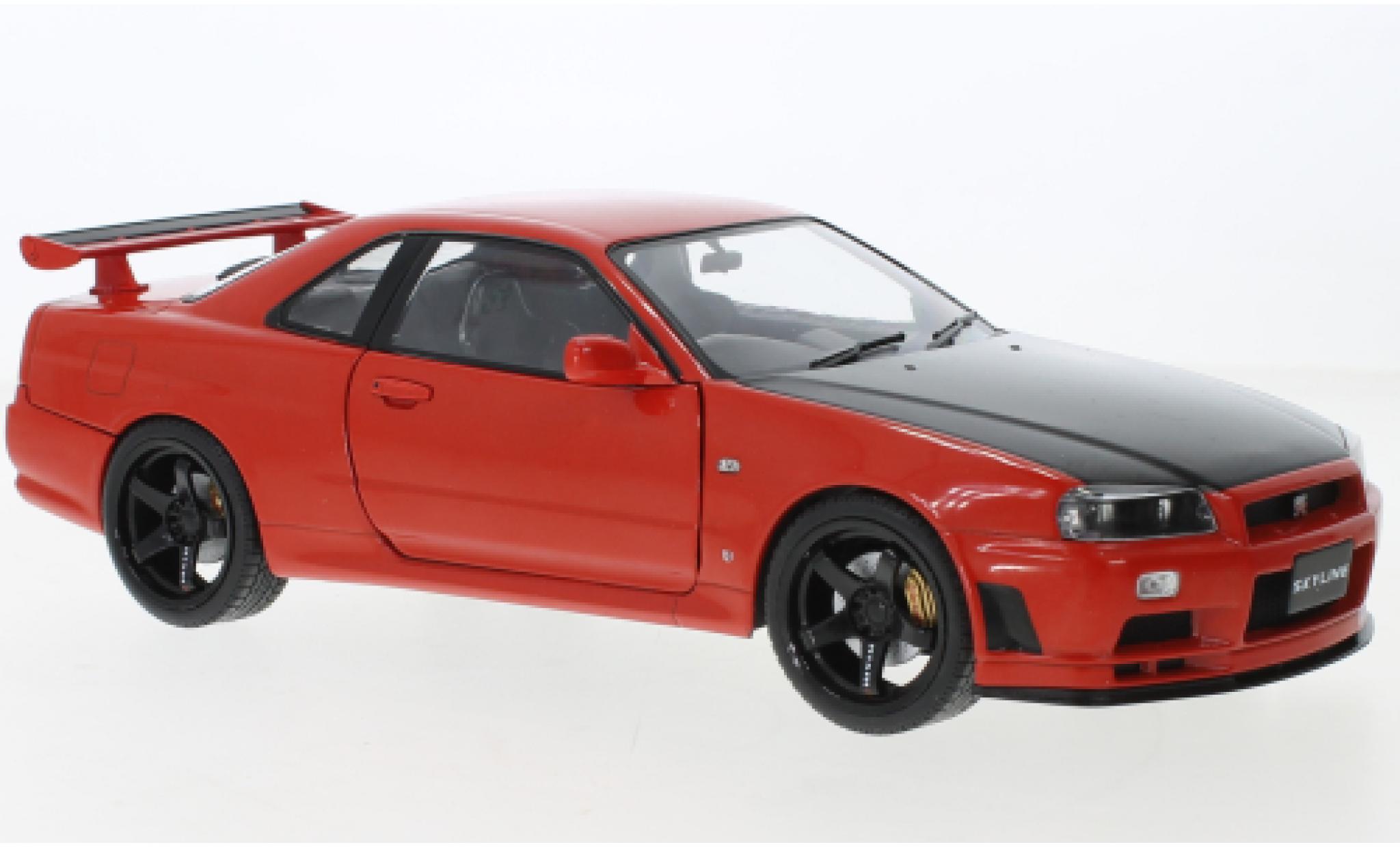 Nissan Skyline GT-R R34 Red Solido 1/18