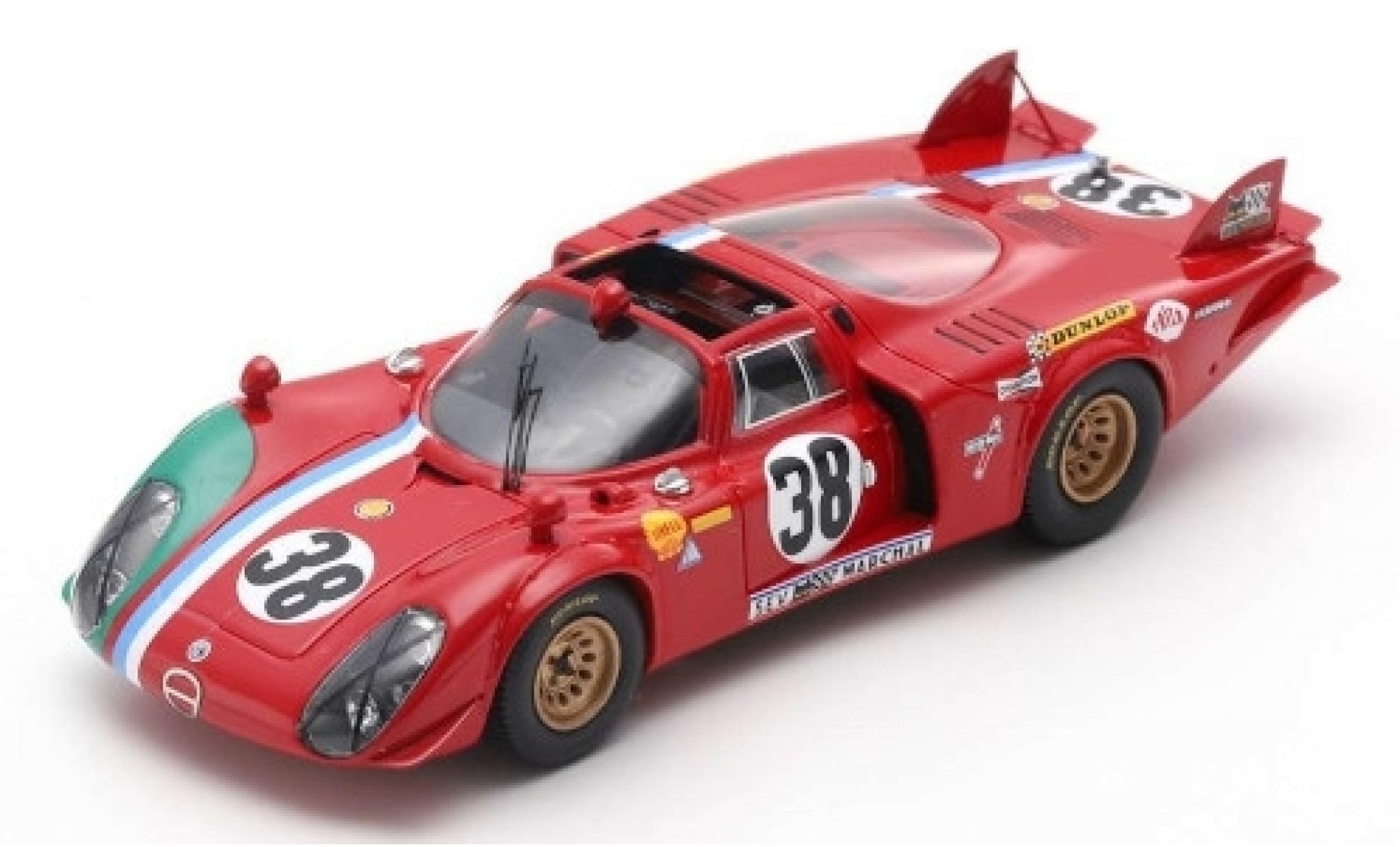 Alfa Romeo T33 1/43 Spark /2 No.38 24h Le Mans 1969 G.Gosselin/C.Bourgoignie