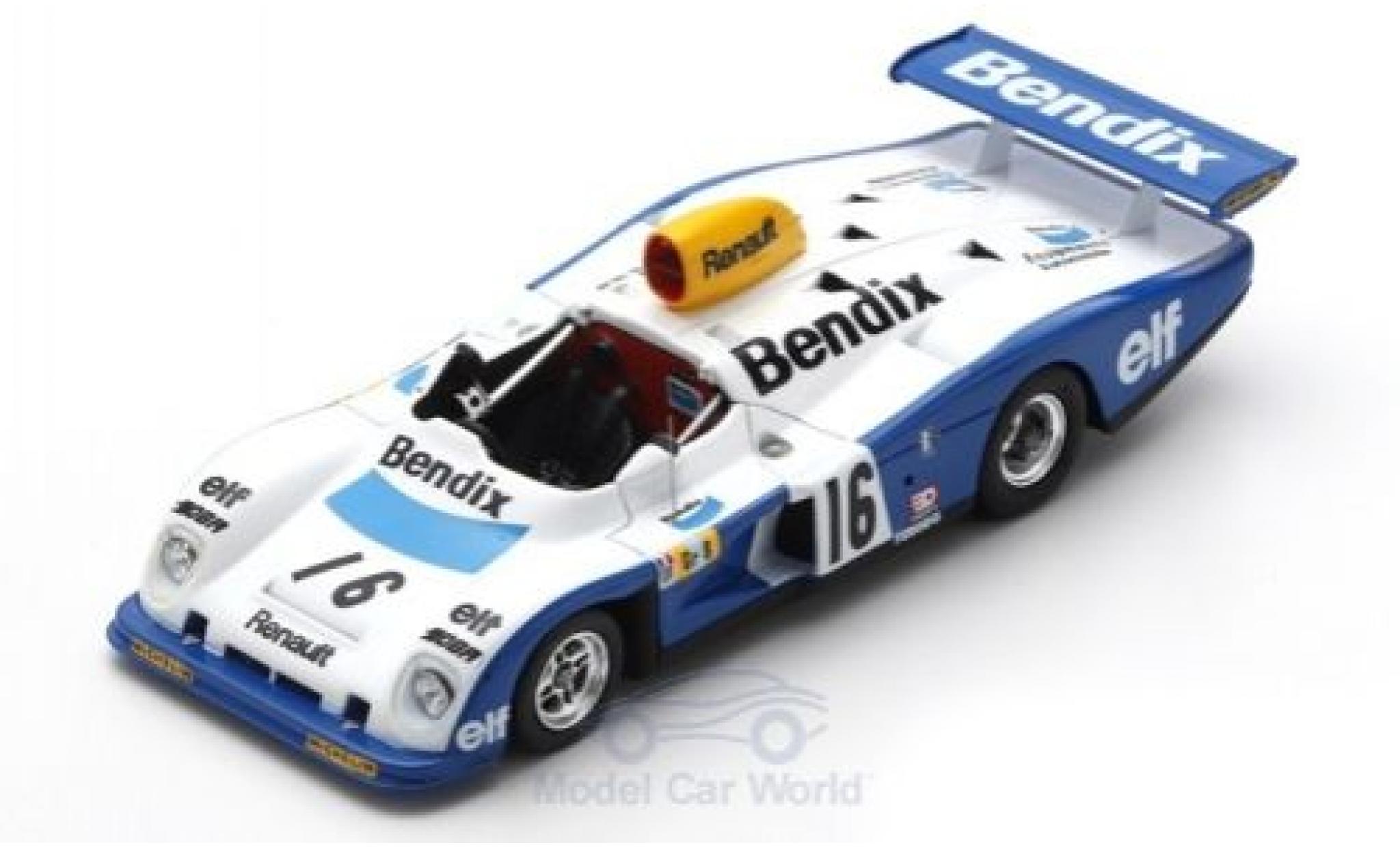 Alpine A442 1/43 Spark Renault RHD No.16 Bendix 24h Le Mans 1977 D.Pironi/R.Arnoux/G.Frequelin