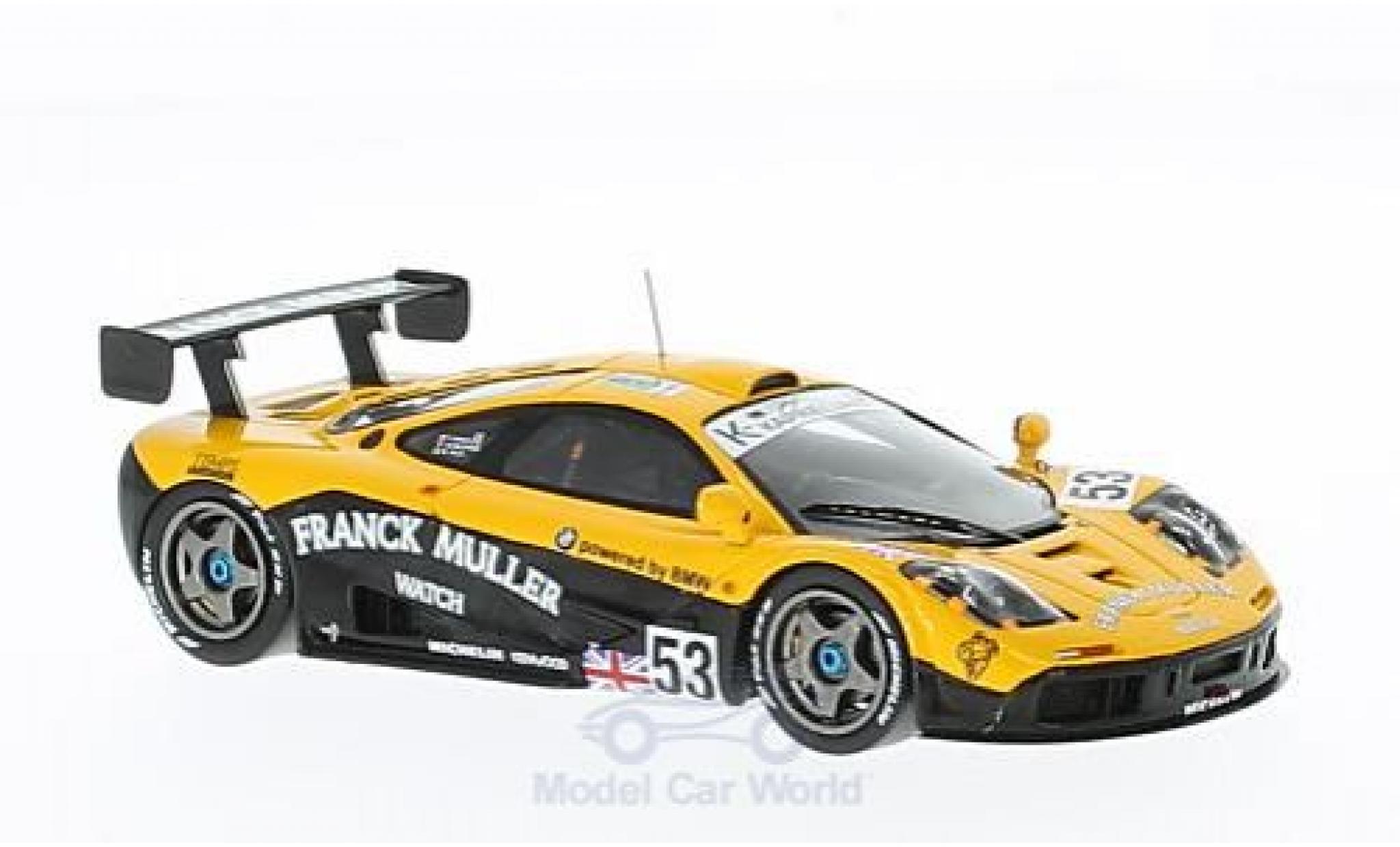 1:43 Mclaren F1 Gtr #.53 Lemans Lm 1996 Franck Muller Racing Modelo Diecast Car 