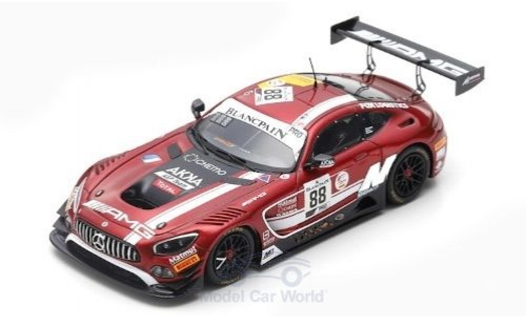 Diecast Model Cars Mercedes Amg Gt 1 43 Spark 3 No Amg Team Akka Asp 24h Spa 19 V Abril F Schiller R Marciello Alldiecast Co Uk