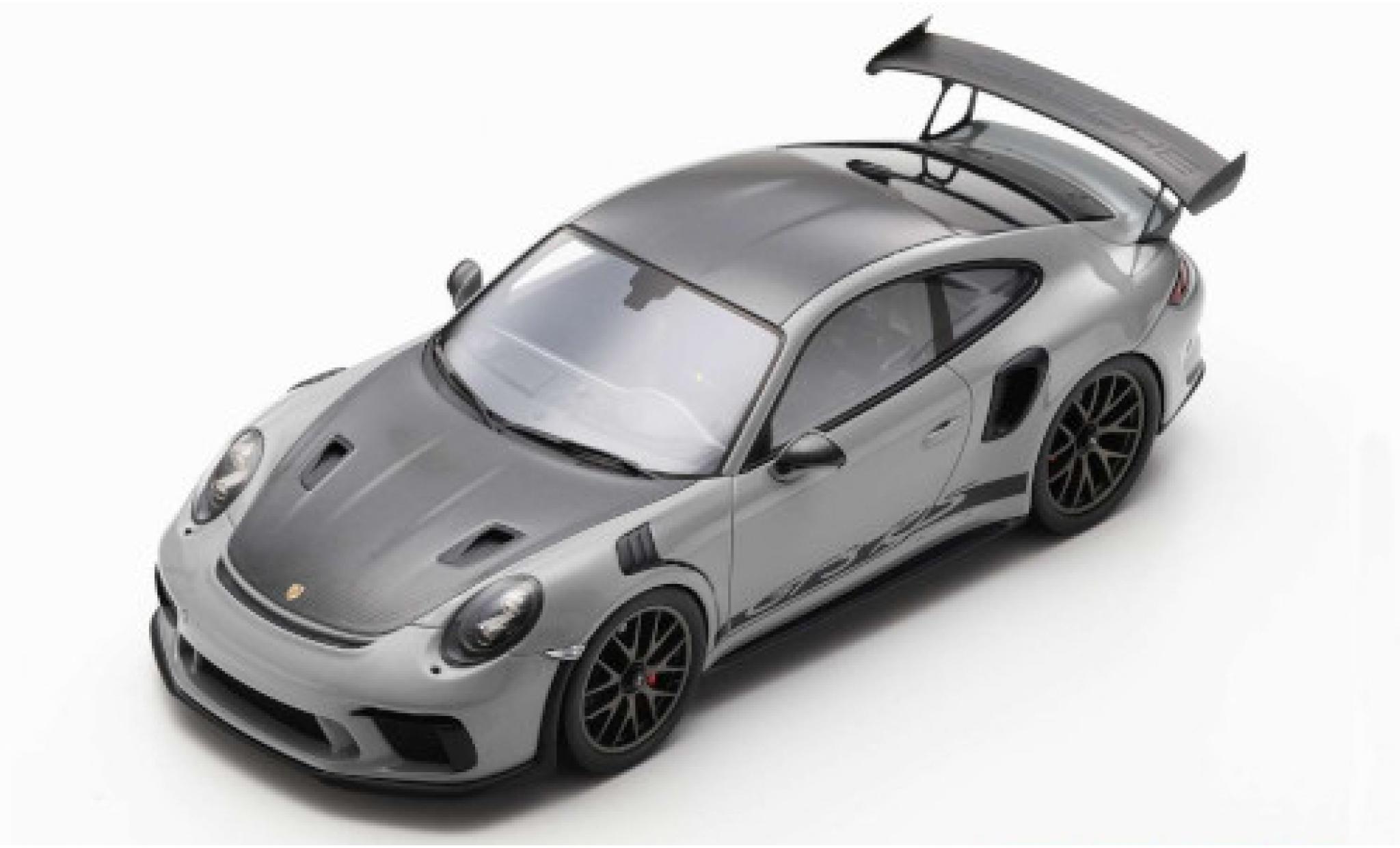 Porsche 991 GT3 RS 1/12 Spark 911 () GT3 RS Weissach Package hellgrey/matt-black 2018