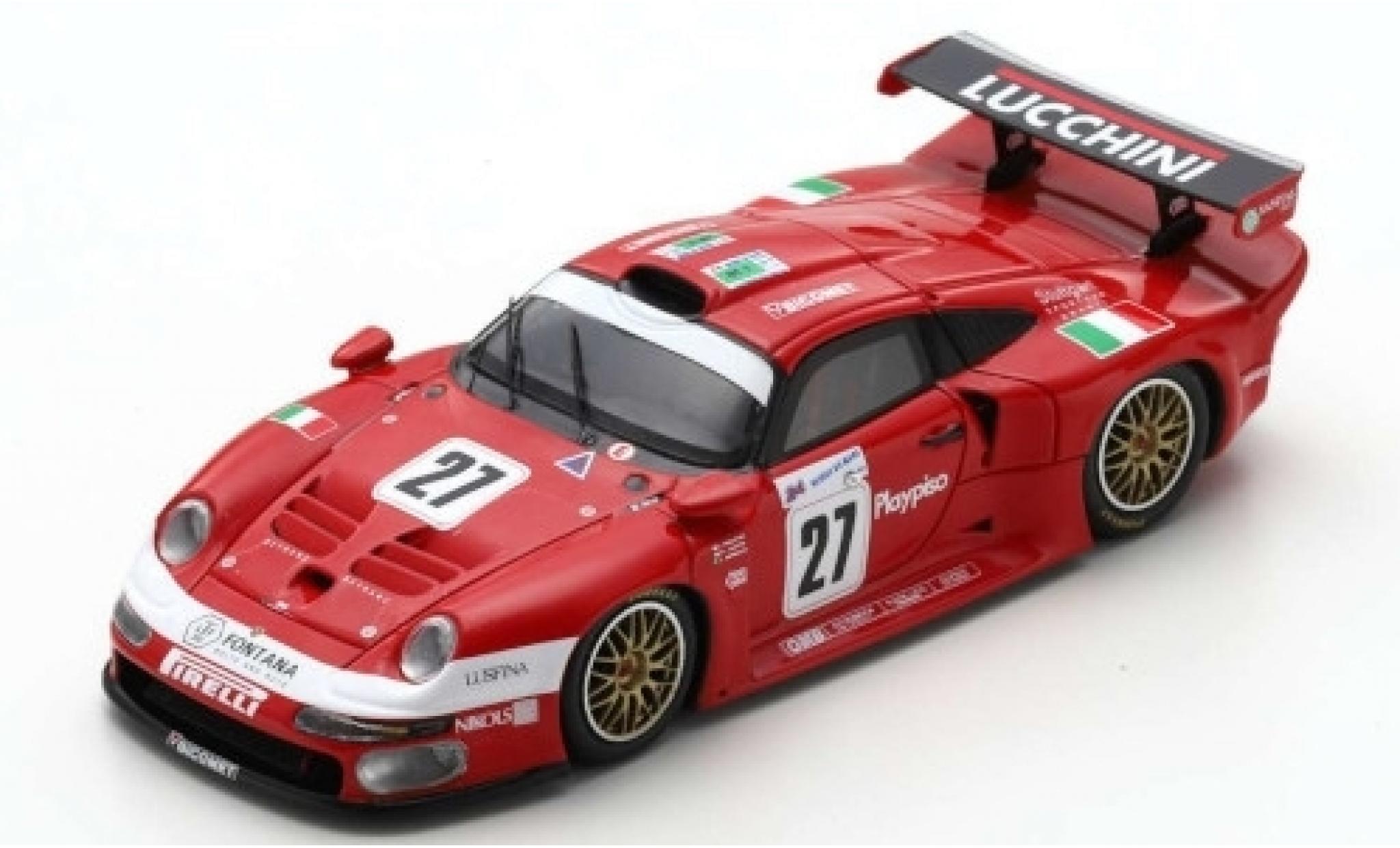 Porsche 996 GT1 1/43 Spark 911 GT1 No.27 BMS Scuderia Italia Lucchini 24h Le Mans 1997 C.Pescatori/P-L.Martini/A.Herrmann