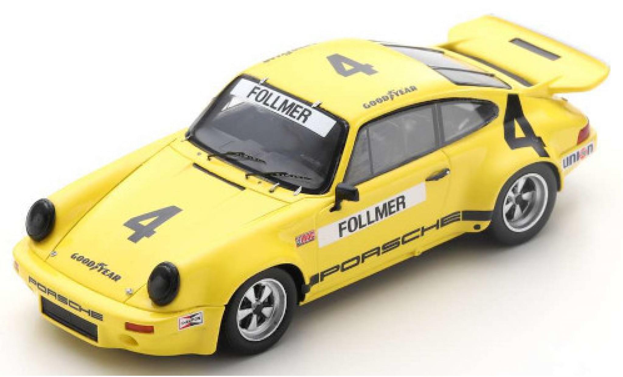 Porsche 930 RS 1/43 Spark 911 RS 3.0 No.4 IROC Daytona 1974 G.Follmer