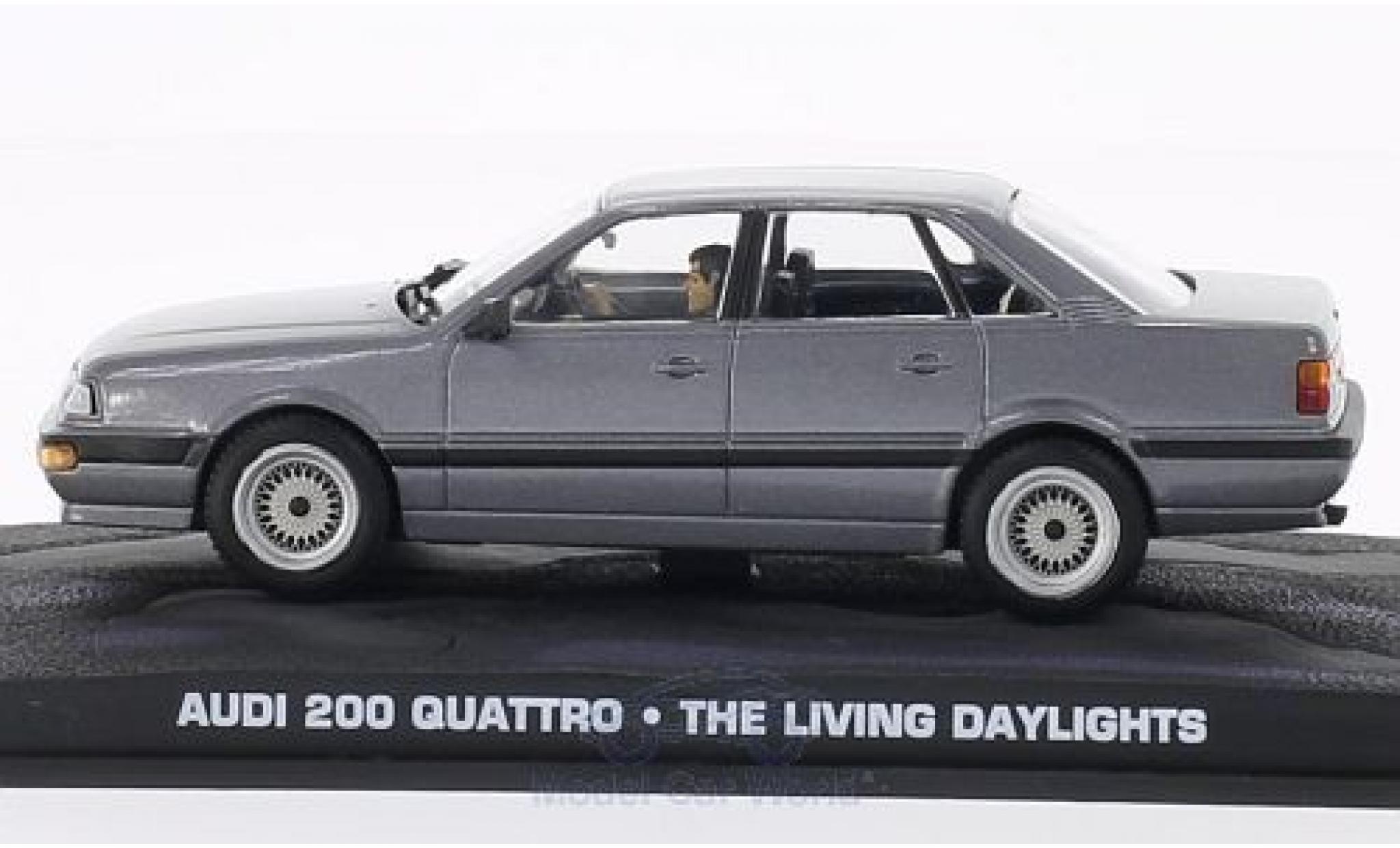 Audi 200 quattro 1/43 SpecialC 007 200 Quattro metallic-grise James Bond 007 Der Hauch des Todes ohne Vitrine