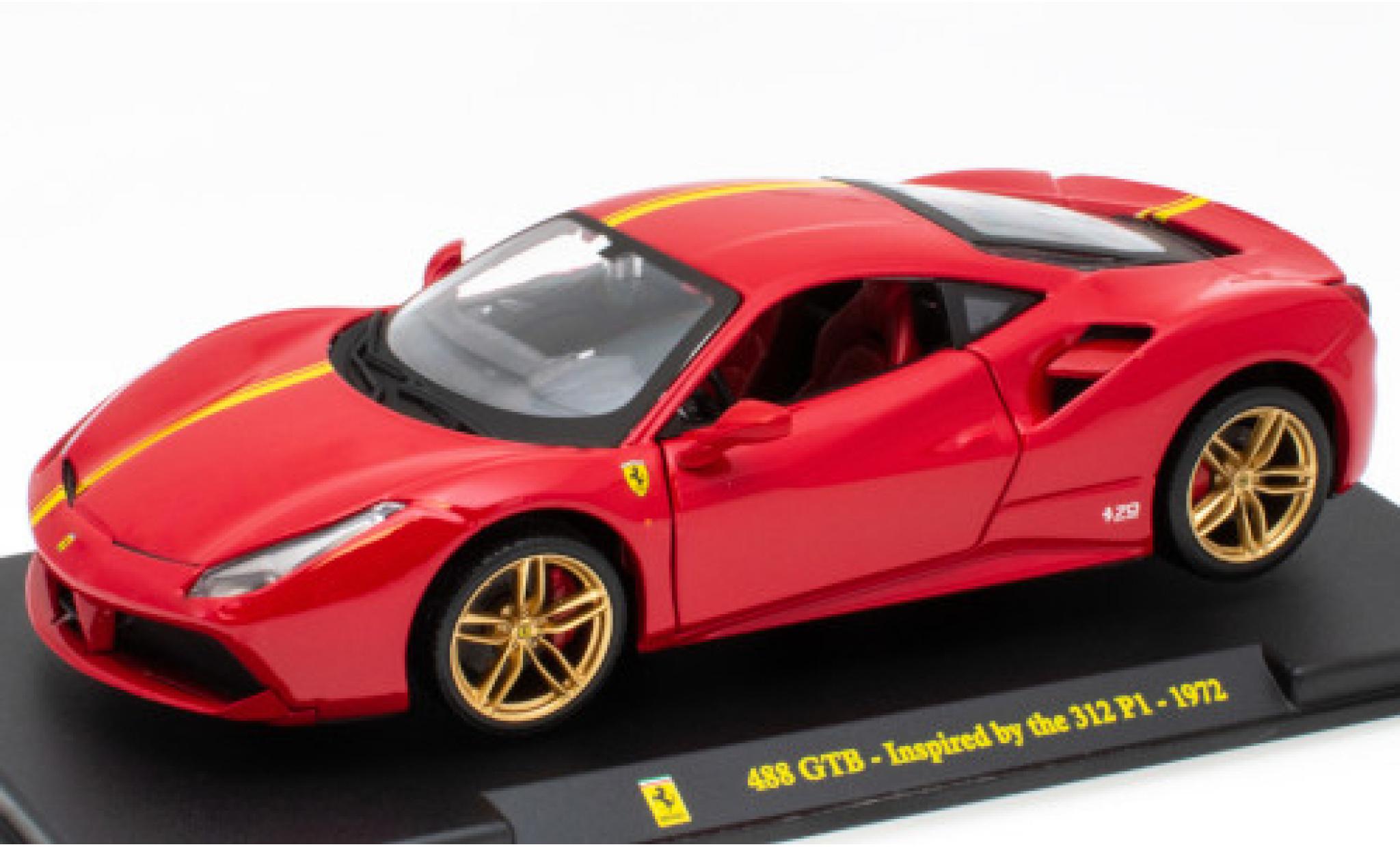 Ferrari 488 1/24 SpecialC 124 GTB red/yellow Inspired by the 312 P1 (1972)