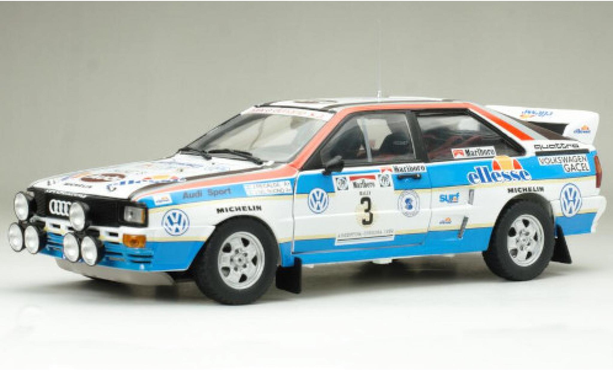 Audi Quattro 1/18 Sun Star quattro A2 No.3 ellesse Rallye WM Rally Argentinien 1984 J.Recalde/J.Del Buono