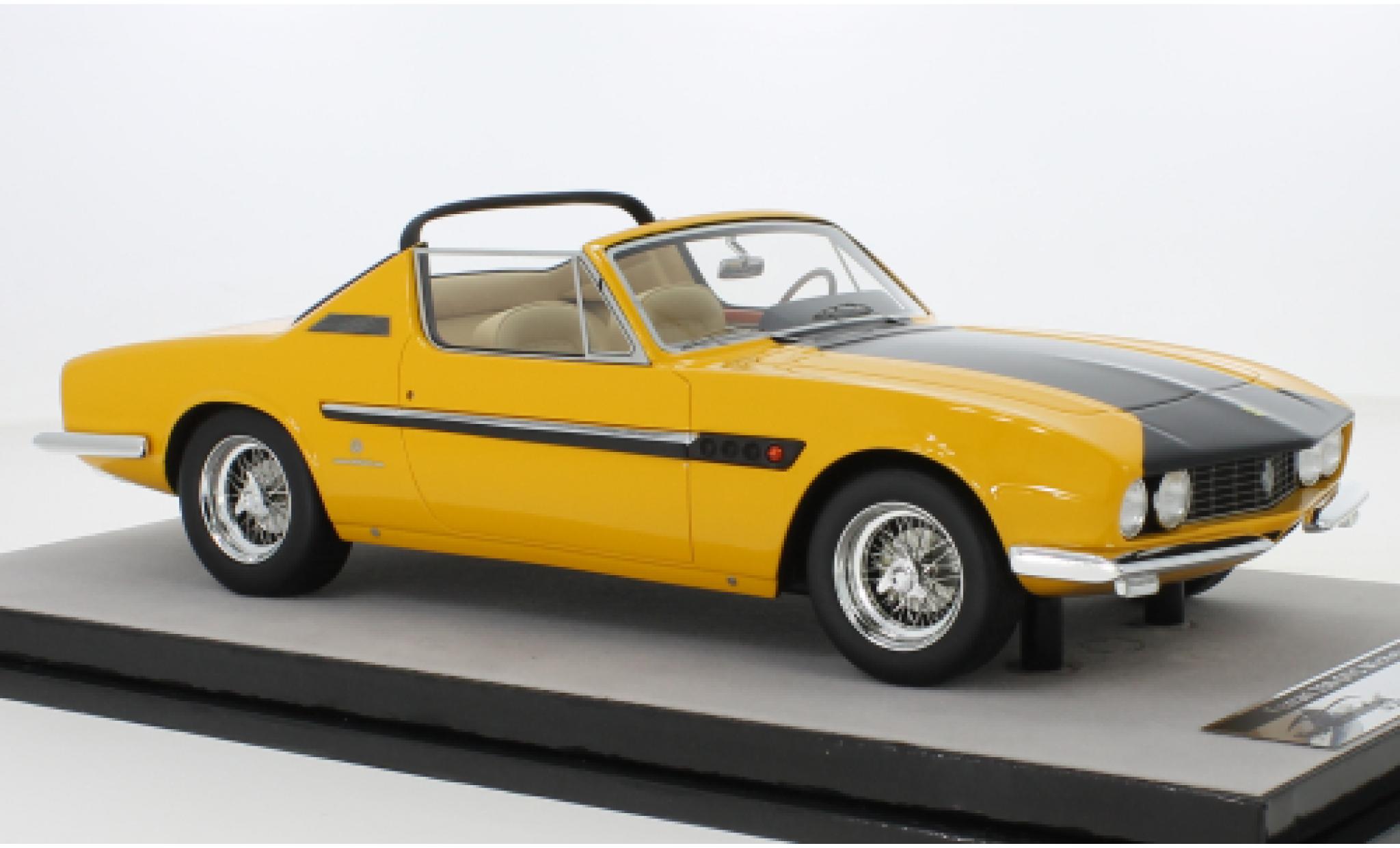 Ferrari 330 1/18 Tecnomodel GTS Spyder Michelotti yellow/matt-black 1967