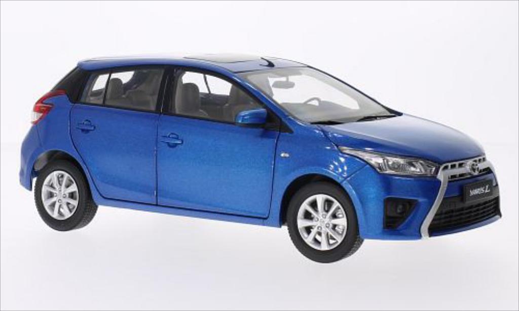 Toyota Yaris 1/18 Paudi bleu 2014 diecast model cars