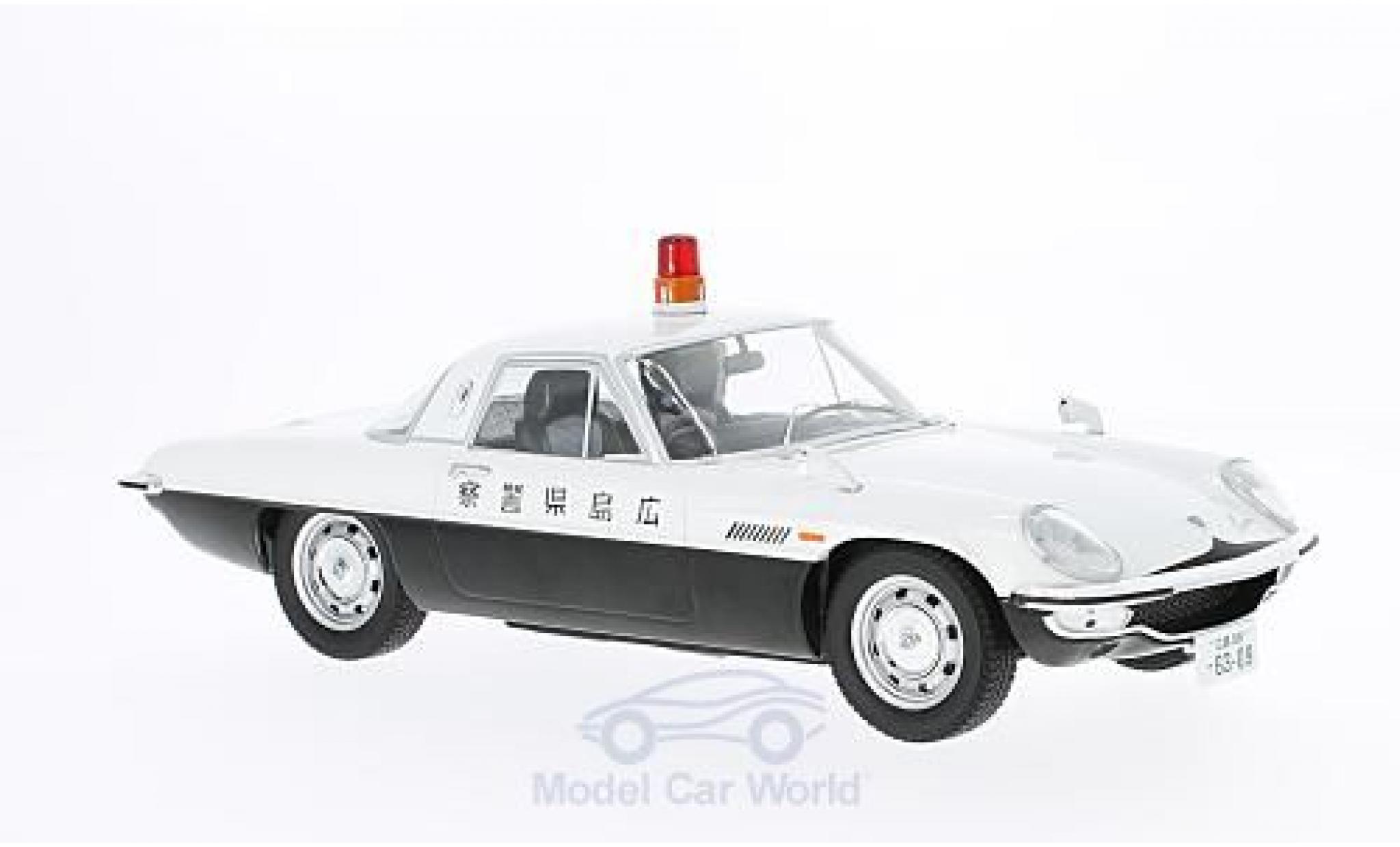 Mazda Cosmo 1/18 Triple 9 Collection Sport blanche/noire RHD Polizei Japan Diecast Sealed Body Series ohne Vitrine