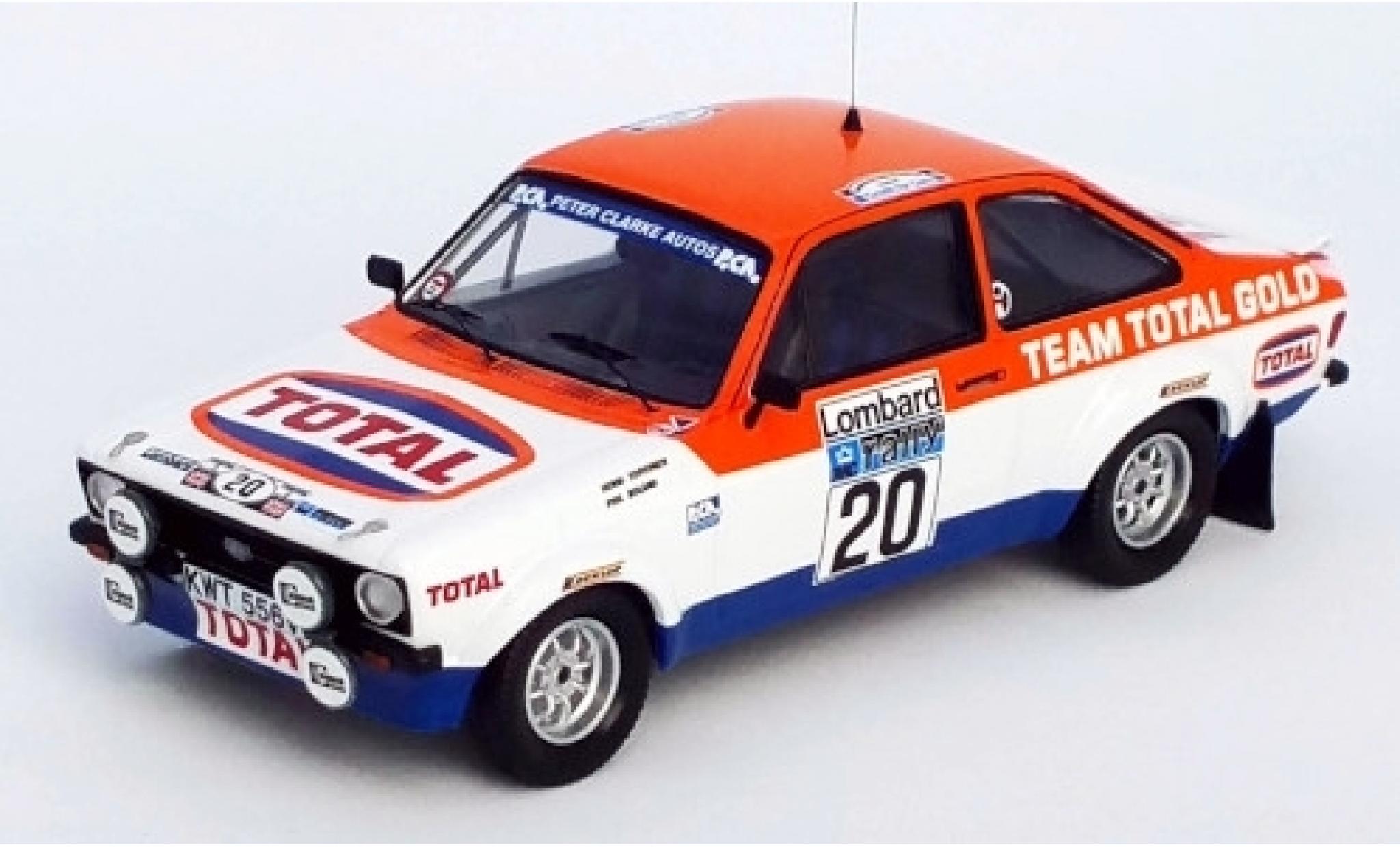 Coche Miniatura Ford Escort Trofeu Mk Ii Rs No Team Total Gold