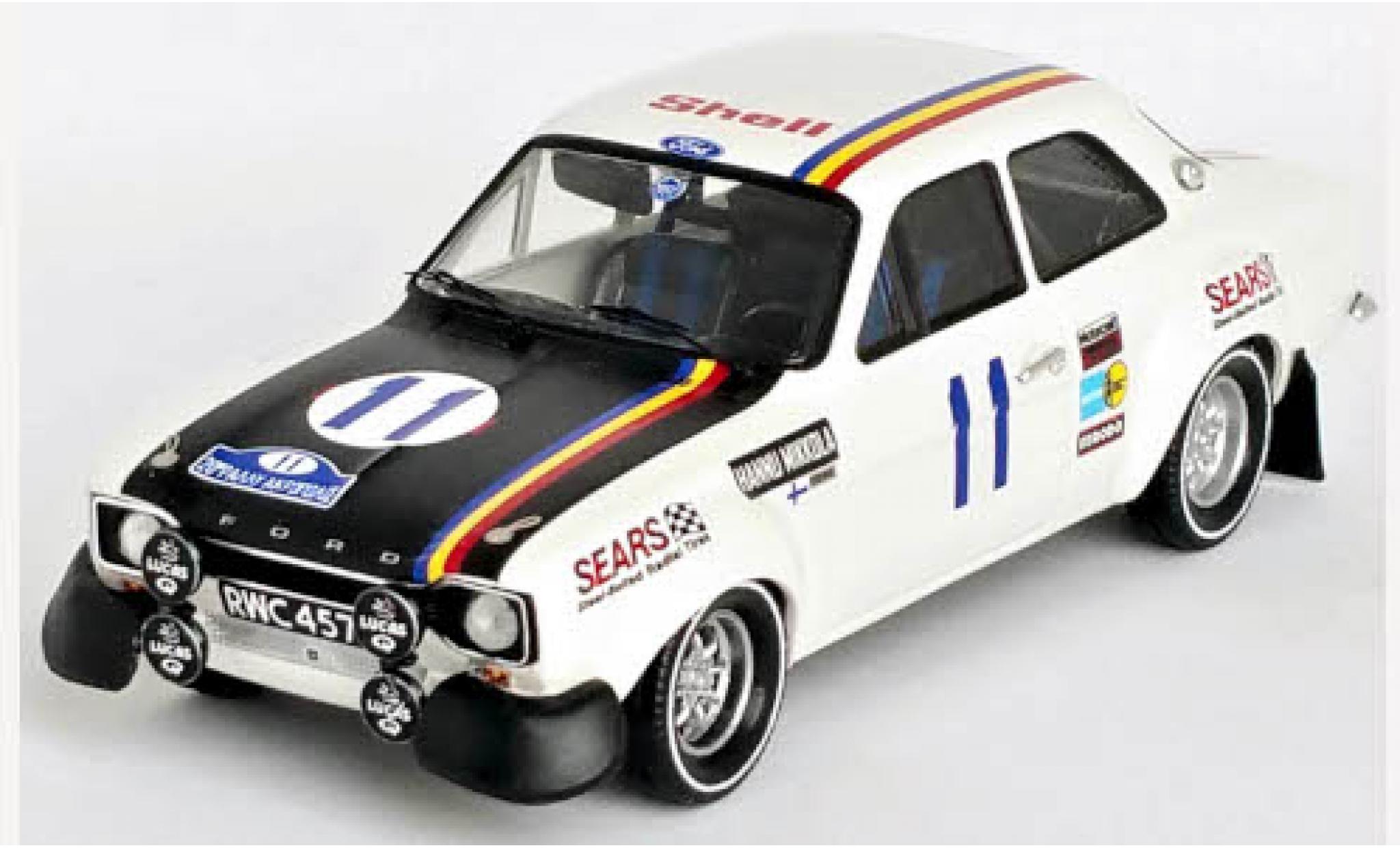 Miniature Ford Escort Trofeu Mk I Rs No Rallye Wm Rallye