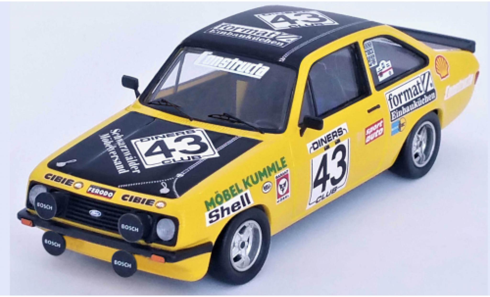 Modellautos Ford Escort 1 43 Trofeu MK II RS 2000 No 43 H Kummle 1980 Online Modellautos De