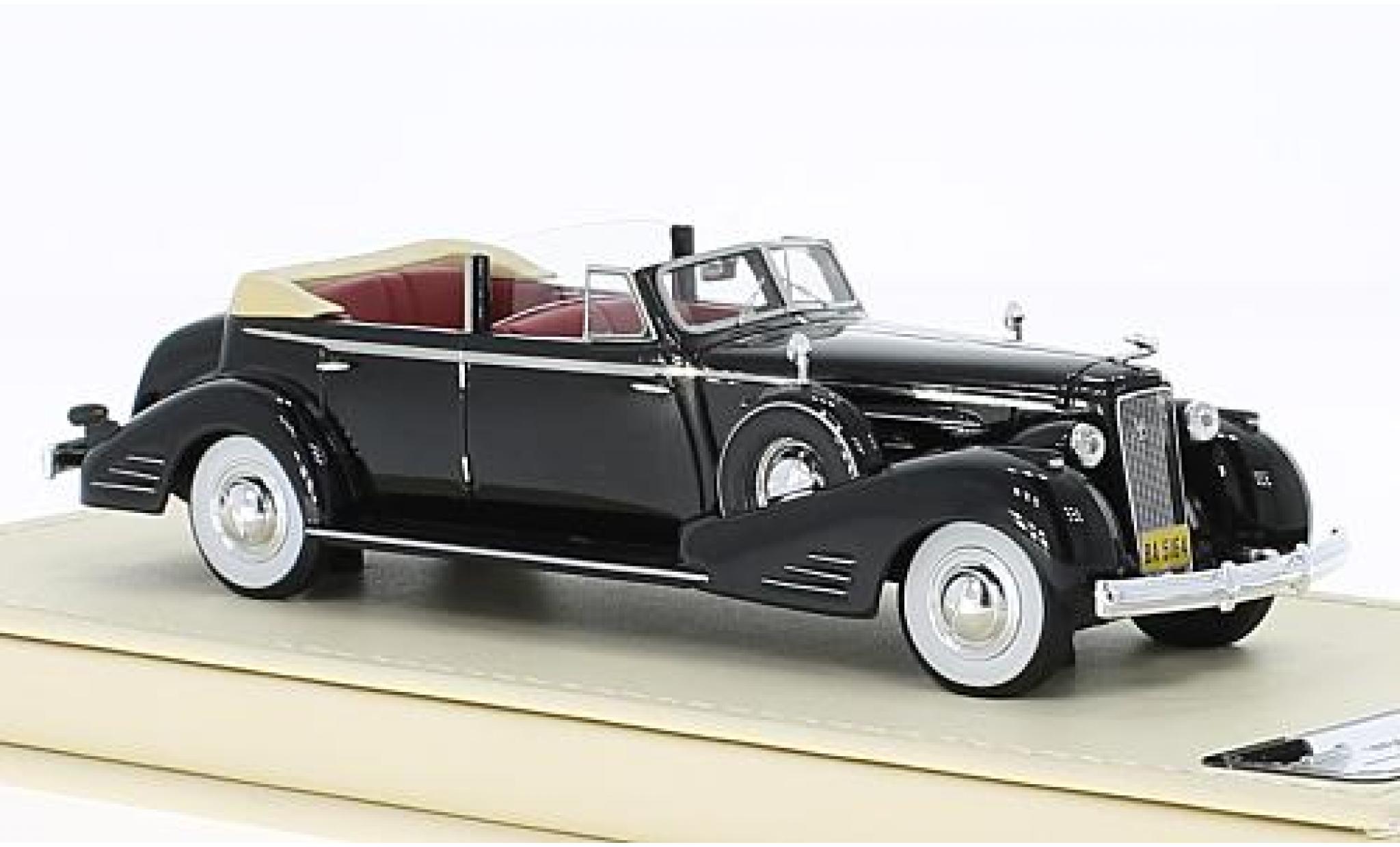 Cadillac V16 1/43 TrueScale Miniatures Convertible Sedan noire 1936