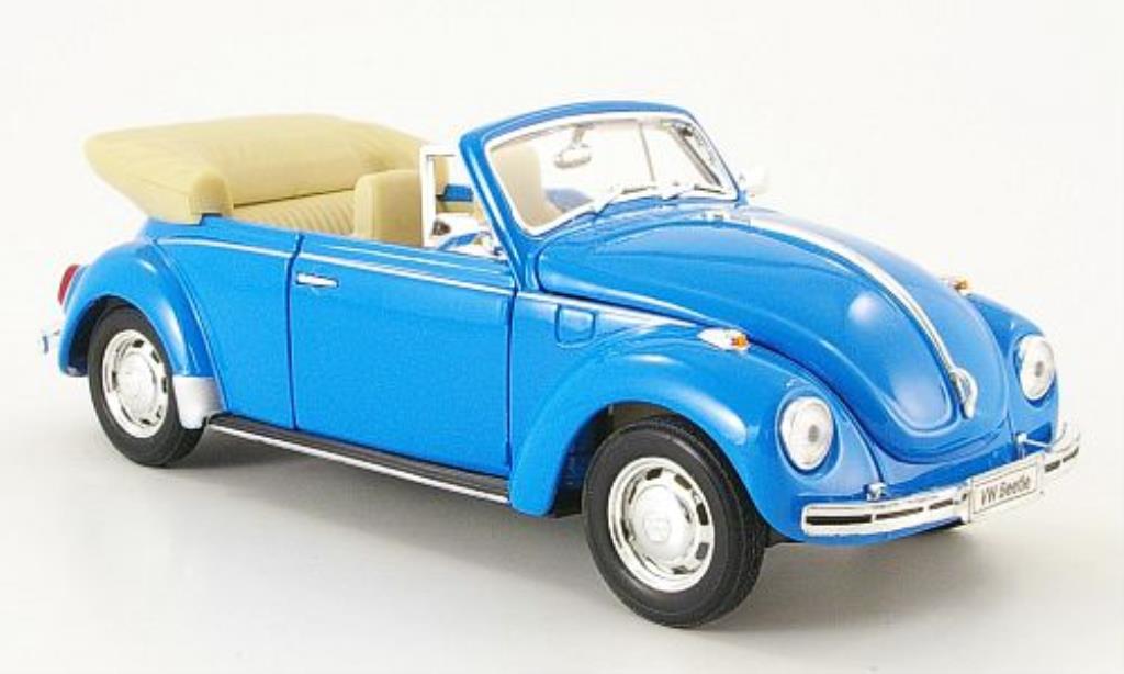 Volkswagen Kafer 1/24 Welly Cabriolet bleu offen 1959
