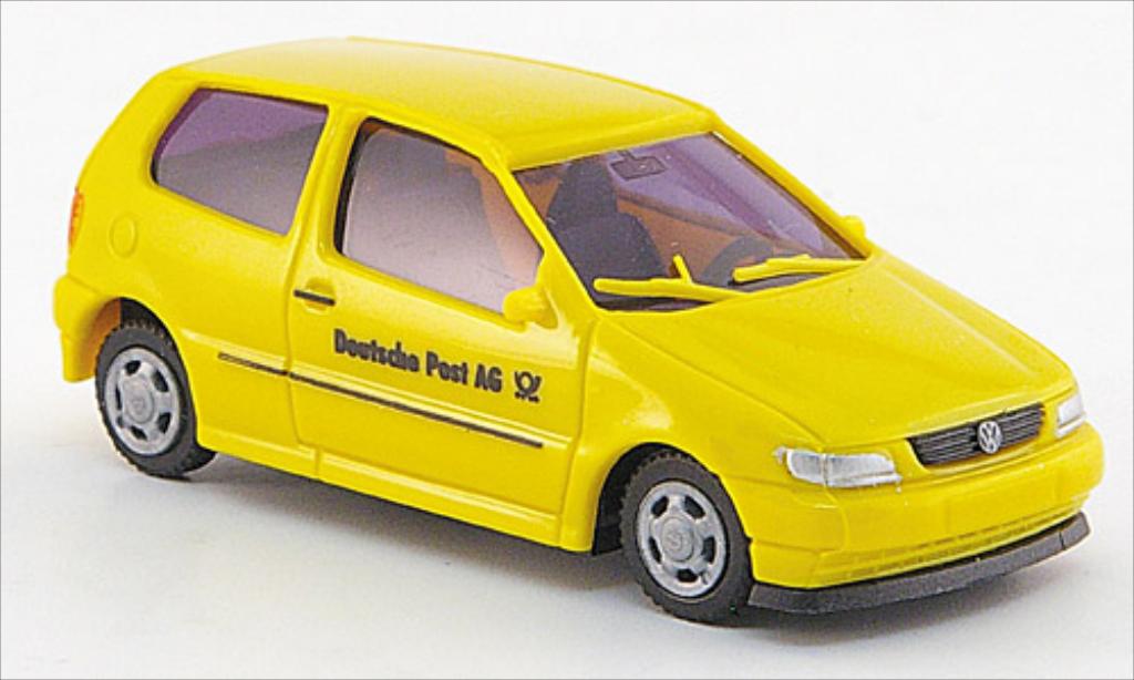 Volkswagen Polo 1/87 AWM yellow Deutsche Post 1995 diecast model cars