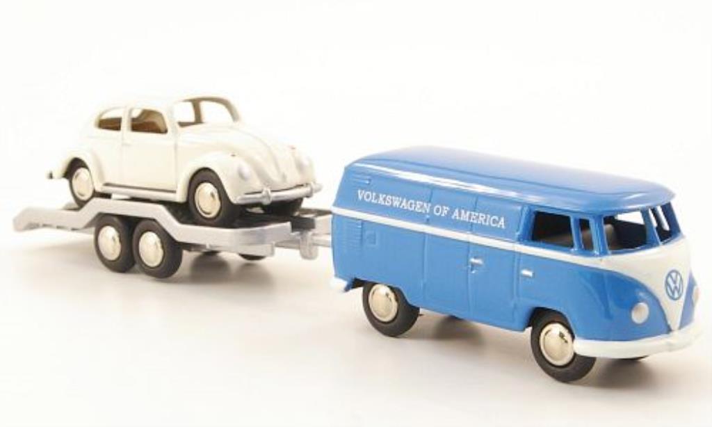 Volkswagen T1 1/87 Bub Kasten of America mit Kafer Service 1960 modellino in miniatura
