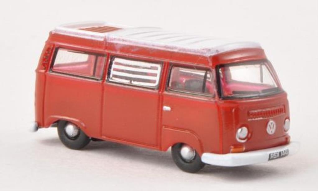 Volkswagen T2 1/148 Oxford Camper rouge/blanche miniature