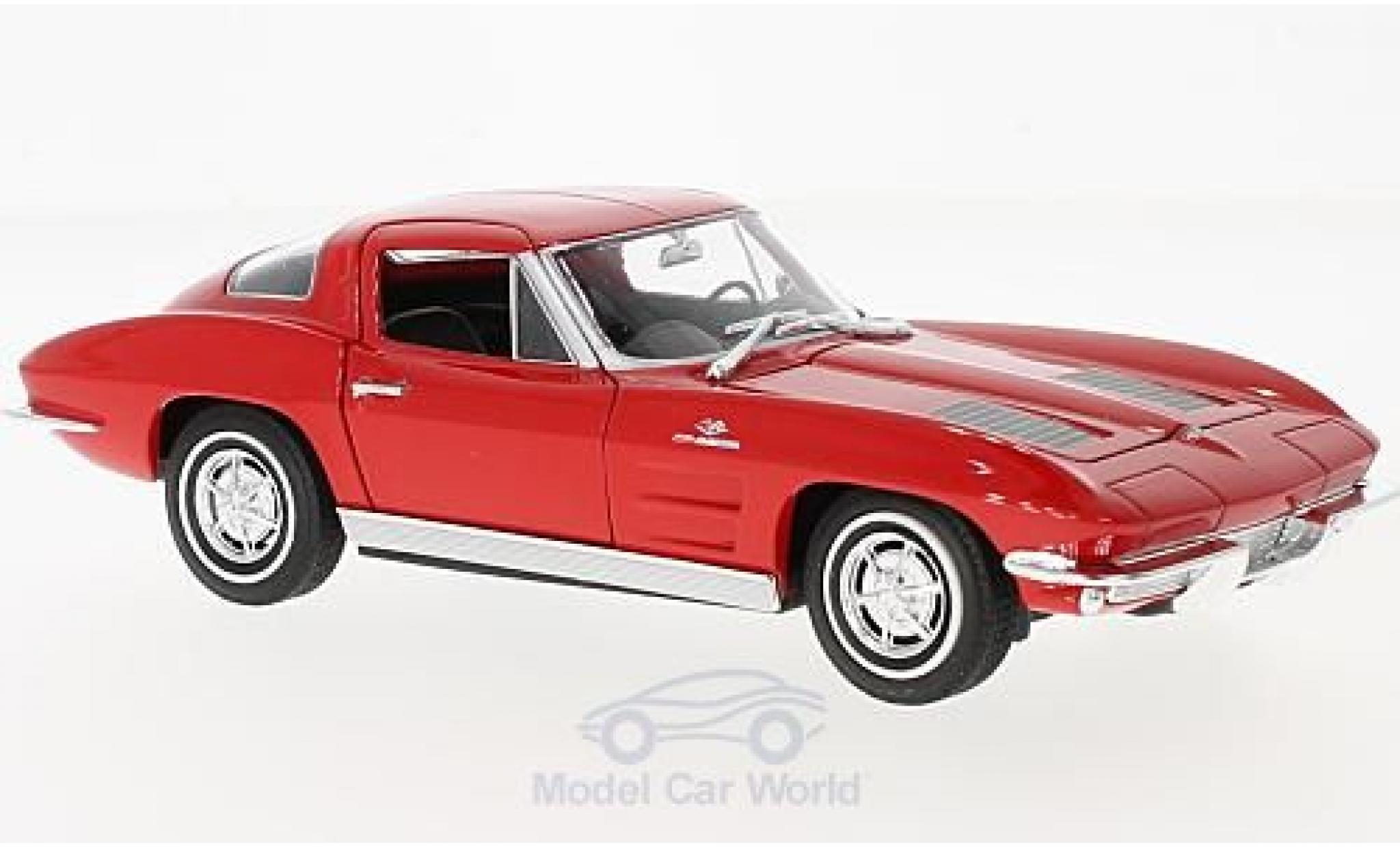 Chevrolet Corvette C2 1/24 Welly Sting Ray  rouge 1963