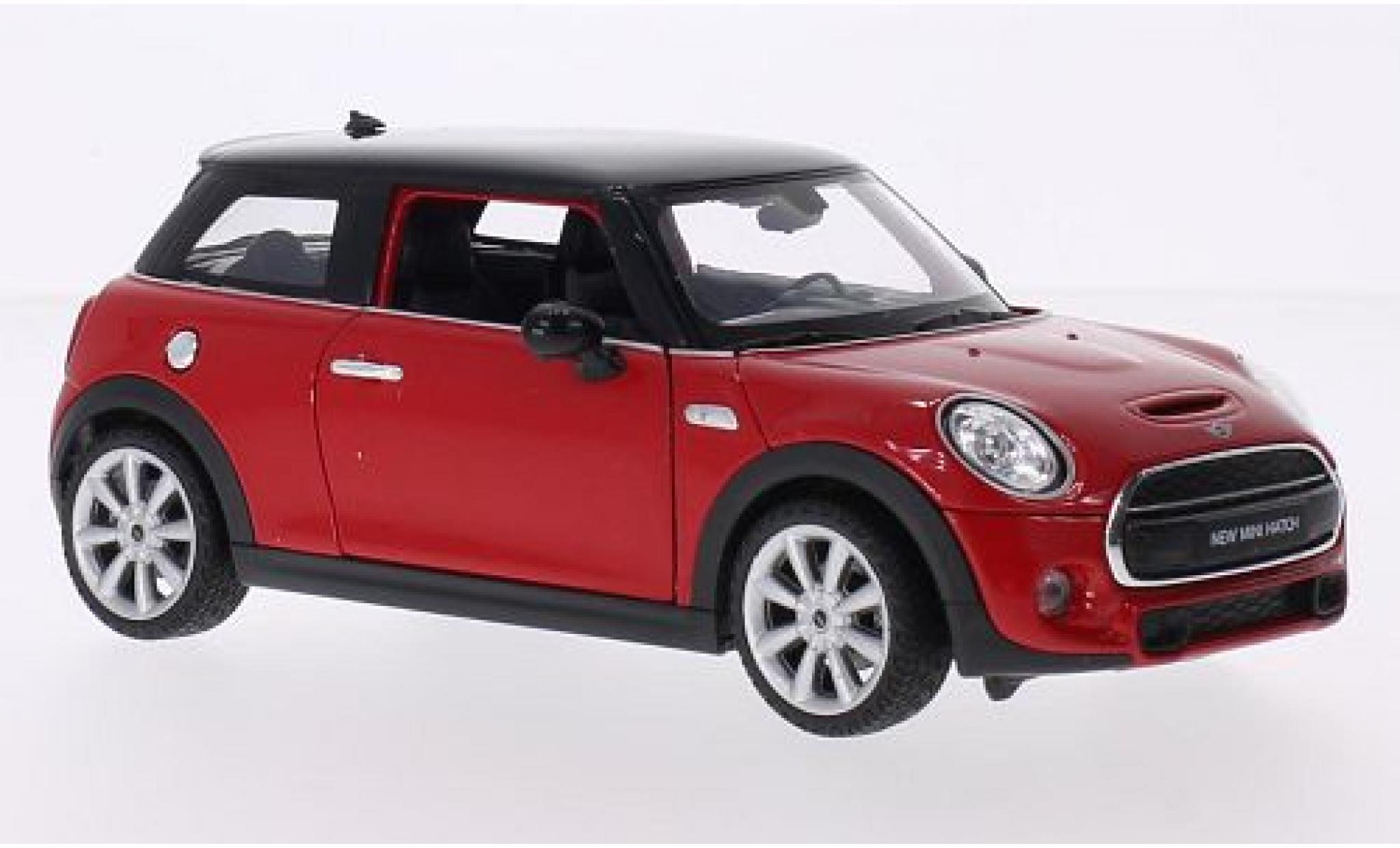 Diecast model cars Mini Cooper 1/24 Welly S red/black 2014 - Alldiecast.us