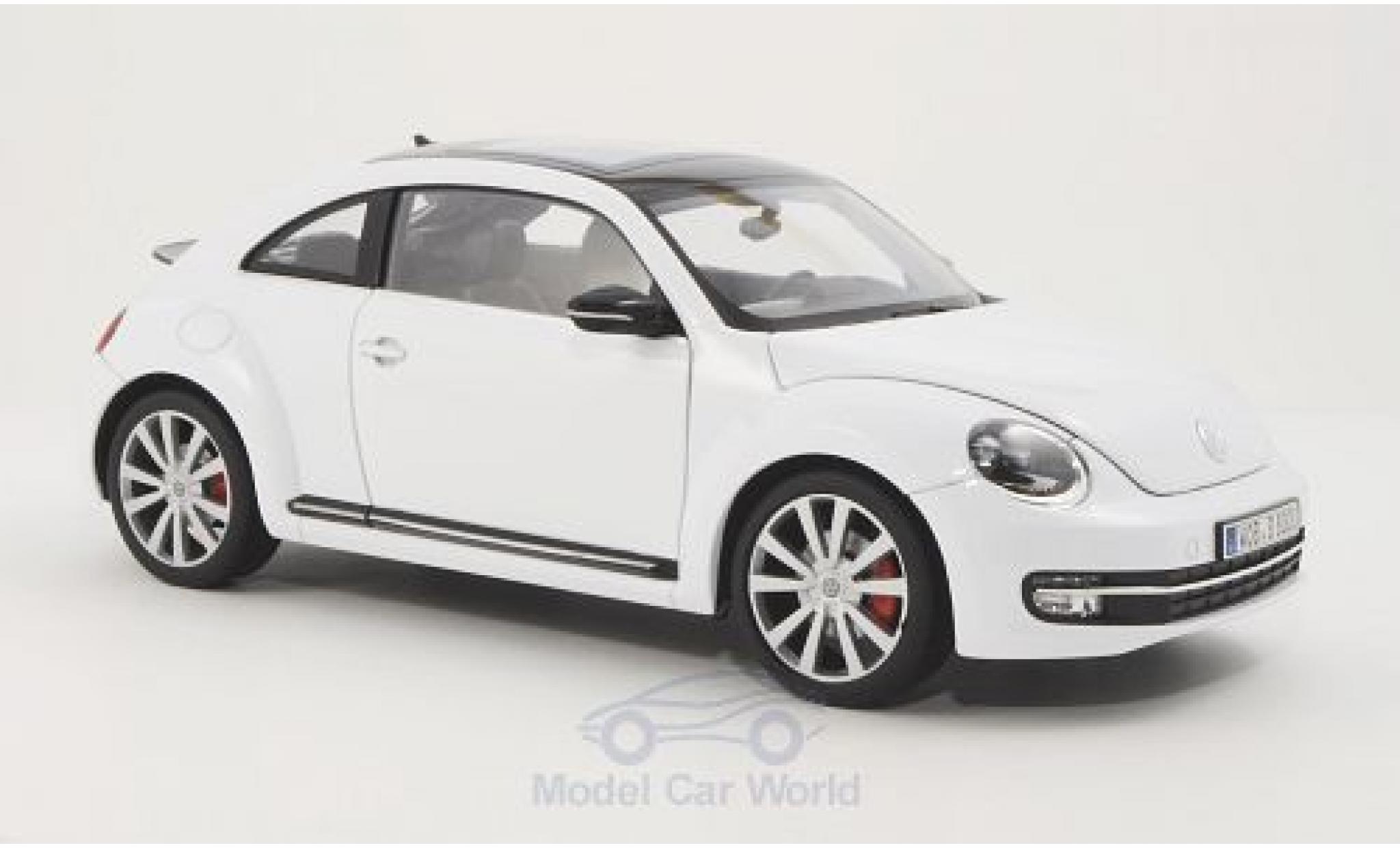 Diecast model cars Volkswagen Beetle 1/18 Welly white 2012 - Alldiecast.us