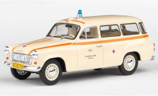Skoda 120 1/43 Abrex 2 Ambulanz Sanitka (CZ) 1964 ZS Praha 155 miniature