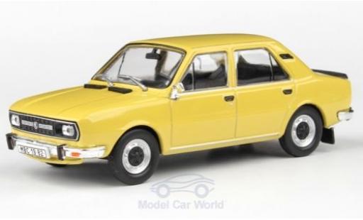 Skoda 120 1/43 Abrex L jaune 1982 miniature