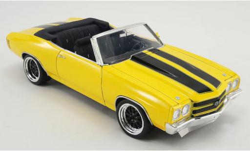 Chevrolet Chevelle 1/18 ACME Super Sport Convertible Restomod jaune/noire 1970 miniature