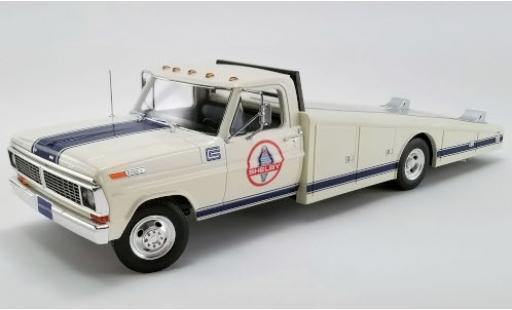 Ford F-350 1/18 ACME Ramp Truck blanche/bleue Shelby Racing 1970 miniature