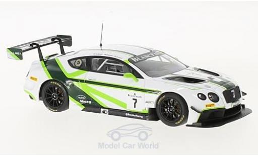 Bentley Continental T 1/43 Almost Real G3 RHD No.7 Blancpain G Series 2016 Launch Livery G.Smith/S.Kane/V.Abril miniature