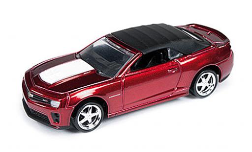 Chevrolet Camaro 1/64 Auto World ZL1 Convertible met.-rouge/blanche Special Version 2013 diecast model cars