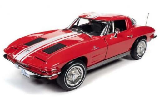 Chevrolet Corvette 1/18 Auto World Stingray Z06 red/white 1963 diecast model cars