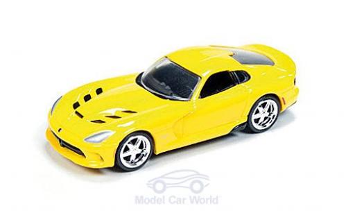 Dodge Viper 1/64 Auto World SRT jaune 2014 miniature