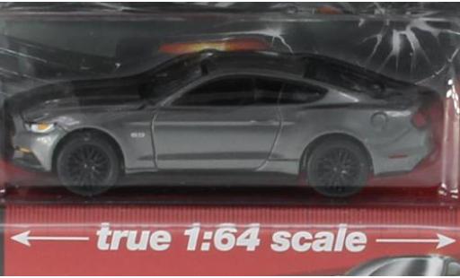 Ford Mustang 1/64 Auto World GT metallic-grise 2017 miniature