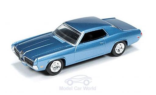 Mercury Cougar 1/18 Auto World metallise bleue 1970 ohne Vitrine miniature
