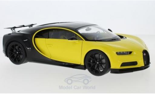 Bugatti Chiron 1/18 AUTOart jaune/noire 2017 miniature