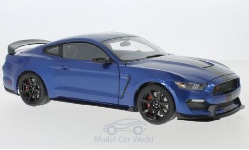 Ford Mustang 1/18 AUTOart Shelby GT-350R metallic-blue/black 2017 diecast model cars