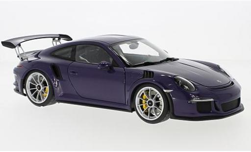 Porsche 991 GT3 RS 1/18 AUTOart 911 () GT3 RS purple 2016 diecast model cars